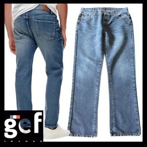 GEF France Burton Regular Fit Tapered Leg Jeans (32x31)